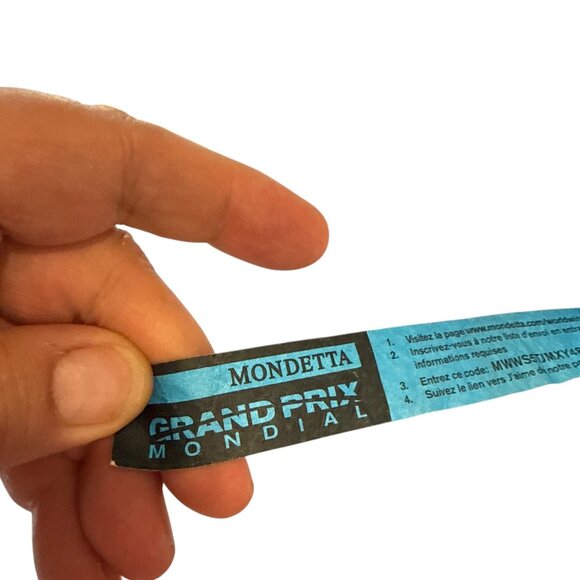 Mondetta Grand Prix Mondial Men's Hooded Jacket Gray Orange L Tribal Pattern - Picture 6 of 10